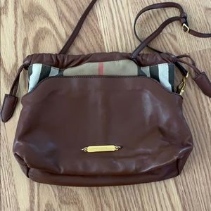 Authentic Burberry Bucket Crossbody Handbag